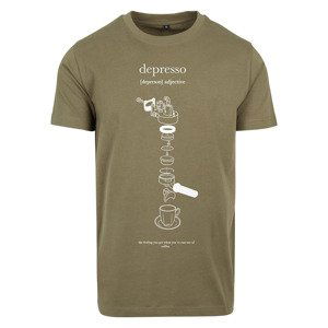 Tričko Urban Classics Depresso Tee Olive XS