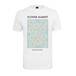 Tričko Urban Classics Ladies Flower Market Tee White L