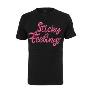 Tričko Urban Classics Sticky Feelings Tee Black XS