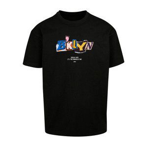 Tričko Urban Classics BRKLYN Oversize Tee Black M