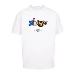 Tričko Urban Classics BRKLYN Oversize Tee White S