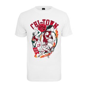 Tričko Urban Classics Chi-Town Player White L