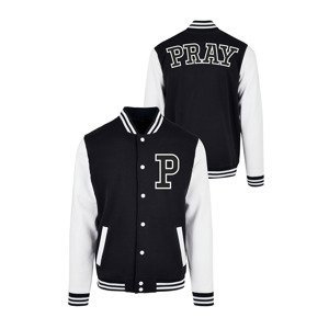 Bunda Urban Classics Pray College Jacket Blk/Wht S