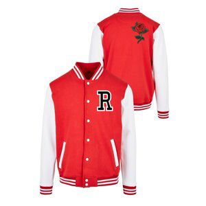 Bunda Urban Classics Rose College Jacket Red/Wht S