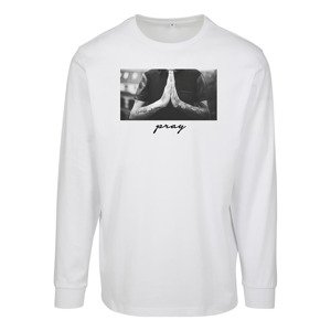 Tílko Urban Classics Pray Longsleeve White XL