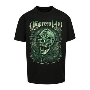 Tričko Urban Classics Cypress Hill Skull Face Oversize Tee Black L