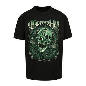 Tričko Urban Classics Cypress Hill Skull Face Oversize Tee Black XS
