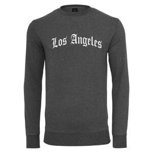 Mikina Urban Classics Los Angeles Wording Crewneck Charcoal L