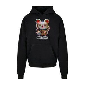 Mikina Urban Classics Welcome Cat Ulrta Heavy Oversize Hoodie Black L