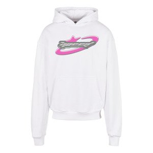 Mikina Urban Classics Speed Logo Hoodie White L