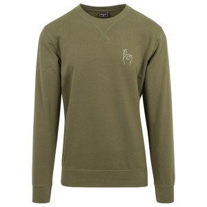 Mikina Urban Classics Easy Sign Crewneck Olive S