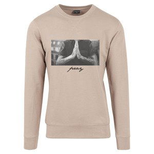 Mikina Urban Classics Pray Crewneck Dark Sand L