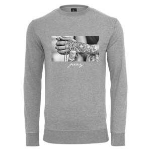 Mikina Urban Classics Pray 2.0 Crewneck Grey M