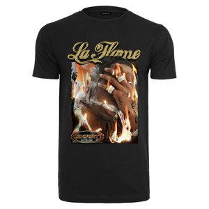 Tričko Urban Classics La Flame Tee Black XS