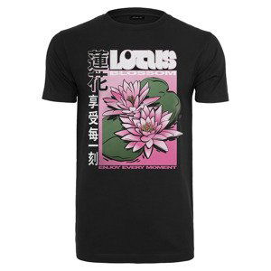 Tričko Urban Classics Lotus Flower Tee Black XXL
