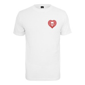 Tričko Urban Classics Skull Heart Tee White S