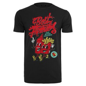 Tričko Urban Classics Best Homies Tee Black XS