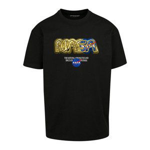 Tričko Urban Classics Nasa HQ Oversize Tee Black XS