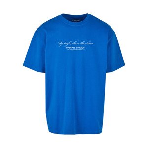 Tričko Urban Classics Paperbird Oversize Tee Cobalt Blue XS