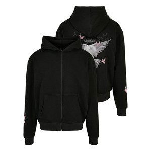 Mikina Urban Classics Doves Oversize Zip Hoodie Black XL