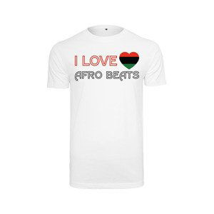 Tričko Urban Classics I Love Afro Beats Tee White L