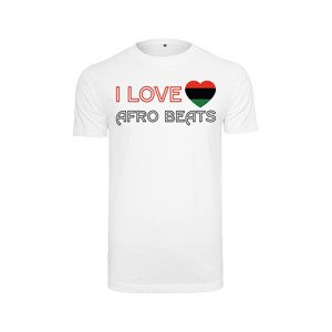 Tričko Urban Classics I Love Afro Beats Tee White XL