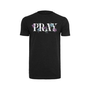 Tričko Urban Classics Flower Pray Tee Black XXXXL