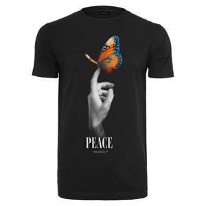 Tričko Urban Classics Peace Butterfly Tee Black L