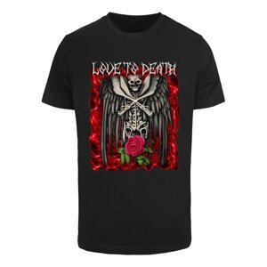 Tričko Urban Classics Love To Death Tee Black L