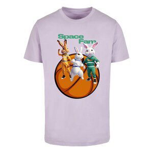 Tričko Urban Classics Space Fam Tee Lilac L