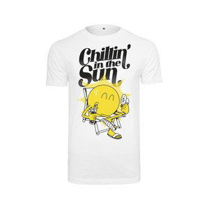 Tričko Urban Classics Chillin' the Sun Tee White M