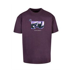 Tričko Urban Classics FU Heavy Oversize Tee Purple Night L