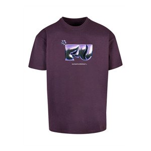 Tričko Urban Classics FU Heavy Oversize Tee Purple Night XS