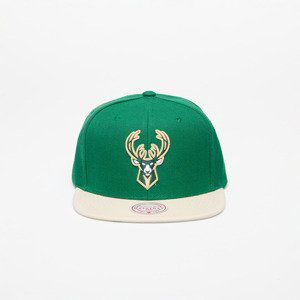 Mitchell & Ness Milwaukee Bucks Team 2 Tone Snapback Green/ Tan