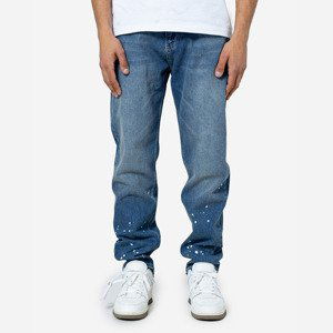 Don Lemme Straight Fit Jeans Splatter Washed Blue