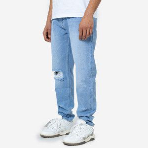 Don Lemme Straight Fit Jeans Frayed Light Blue