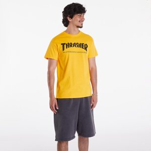 Tričko Thrasher Skate Mag T-shirt Gold/ Black L