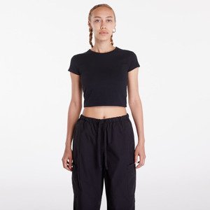 Tričko Urban Classics Ladies Stretch Jersey Cropped Tee Black XS