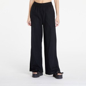 Kalhoty Urban Classics Ladies Linen Mixed Wide Pants Black L