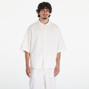 Košile Urban Classics Boxy Cotton Linen Shirt White Sand L