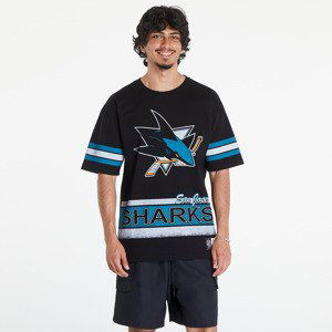 Tričko Mitchell & Ness NHL Fashion Oversized SS Tee Current Logo San Jose Sharks Black L