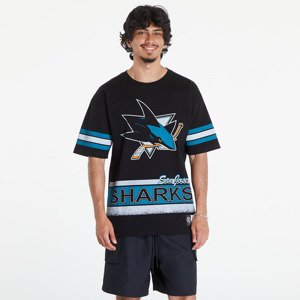 Tričko Mitchell & Ness NHL Fashion Oversized SS Tee Current Logo San Jose Sharks Black M