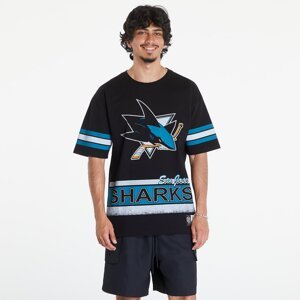 Tričko Mitchell & Ness NHL Fashion Oversized SS Tee Current Logo San Jose Sharks Black XL