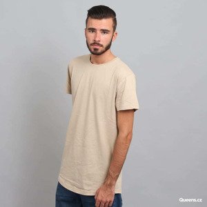 Tričko Urban Classics Shaped Long Tee Beige L