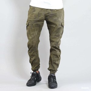 Kalhoty Urban Classics Camo Cargo Jogging Pants Camo Green W34