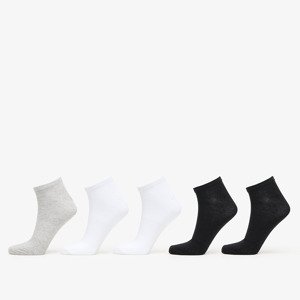 Urban Classics No Show Socks 5-Pack Black/ White/ Grey