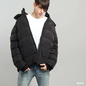 Bunda Urban Classics Hooded Puffer Jacket Black M