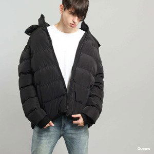 Bunda Urban Classics Hooded Puffer Jacket Black S