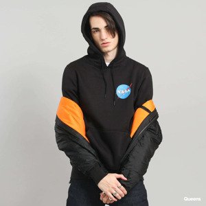 Mikina Urban Classics NASA Small Insignia Hoody Black M