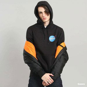 Mikina Urban Classics NASA Small Insignia Hoody Black S